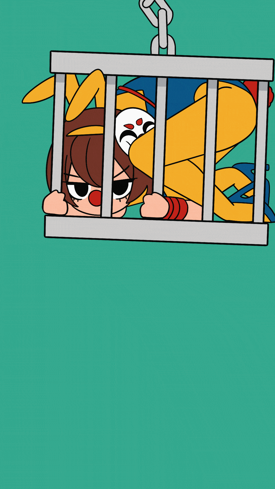 Frame by frame animation WIP based on RabbitHole animation meme by caststation